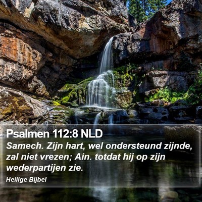Psalmen 112:8 NLD Bible Verse Image