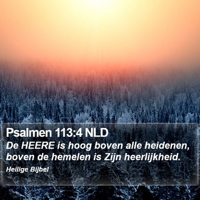Psalmen 113:4 NLD Bible Verse Image
