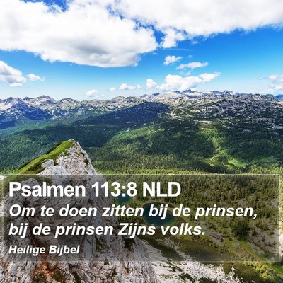 Psalmen 113:8 NLD Bible Verse Image