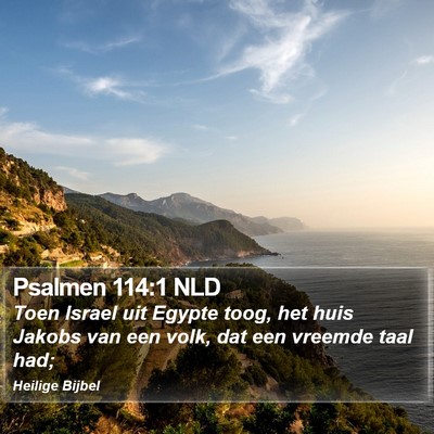 Psalmen 114:1 NLD Bible Verse Image
