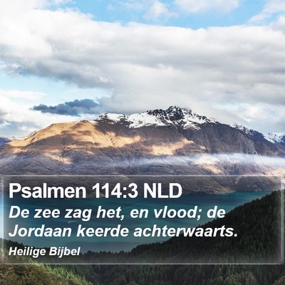 Psalmen 114:3 NLD Bible Verse Image