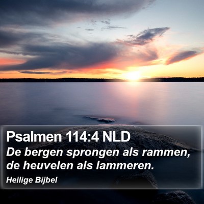 Psalmen 114:4 NLD Bible Verse Image