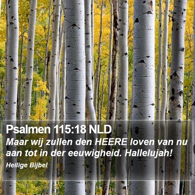 Psalmen 115:18 NLD Bible Verse Image