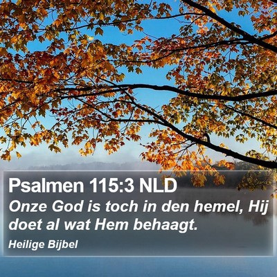 Psalmen 115:3 NLD Bible Verse Image