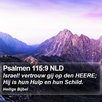 Psalmen 115:9 NLD Bible Verse Image