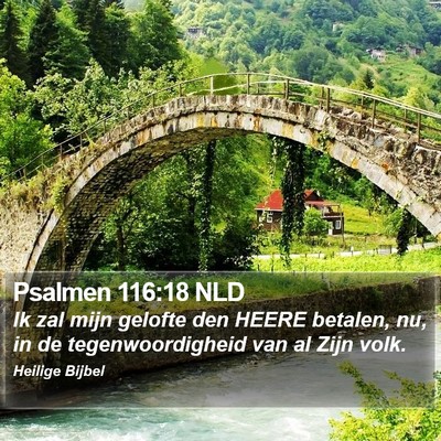 Psalmen 116:18 NLD Bible Verse Image