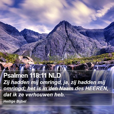 Psalmen 118:11 NLD Bible Verse Image