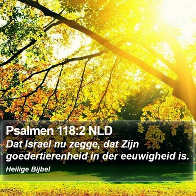 Psalmen 118:2 NLD Bible Verse Image