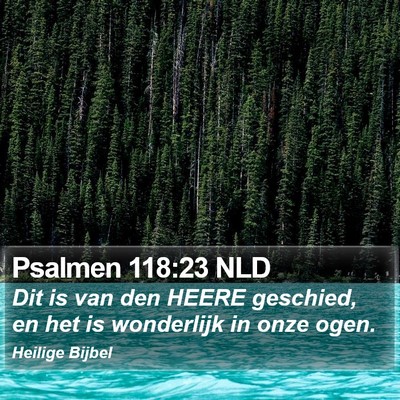 Psalmen 118:23 NLD Bible Verse Image