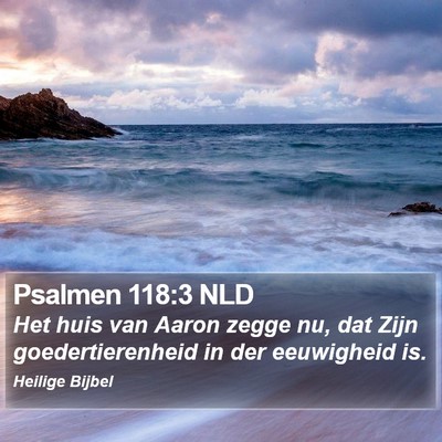 Psalmen 118:3 NLD Bible Verse Image