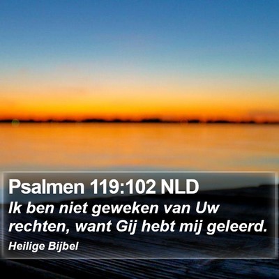 Psalmen 119:102 NLD Bible Verse Image