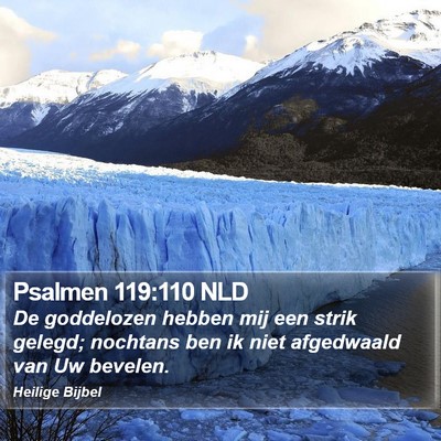 Psalmen 119:110 NLD Bible Verse Image