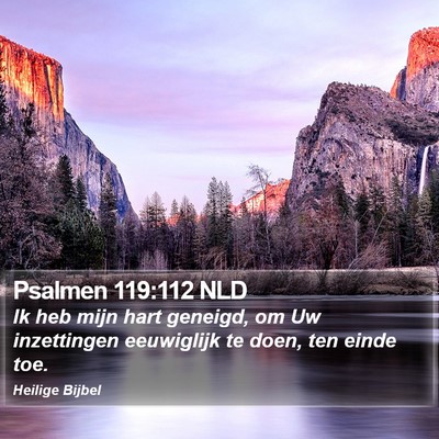 Psalmen 119:112 NLD Bible Verse Image