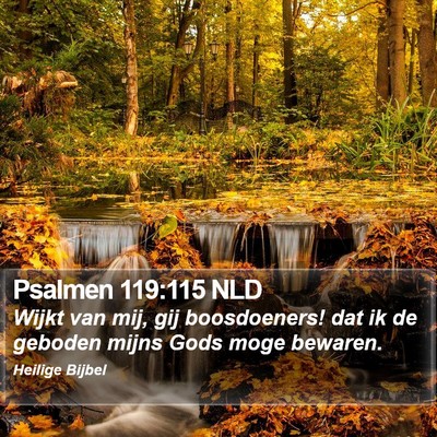 Psalmen 119:115 NLD Bible Verse Image