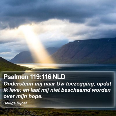 Psalmen 119:116 NLD Bible Verse Image