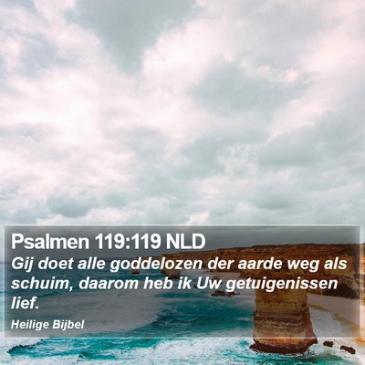 Psalmen 119:119 NLD Bible Verse Image