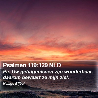 Psalmen 119:129 NLD Bible Verse Image