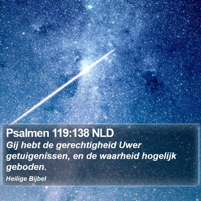 Psalmen 119:138 NLD Bible Verse Image