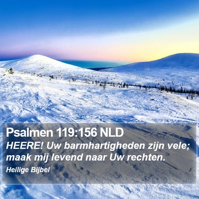 Psalmen 119:156 NLD Bible Verse Image