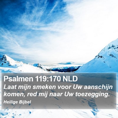 Psalmen 119:170 NLD Bible Verse Image