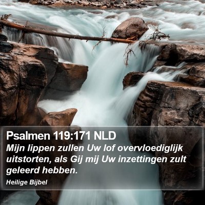 Psalmen 119:171 NLD Bible Verse Image