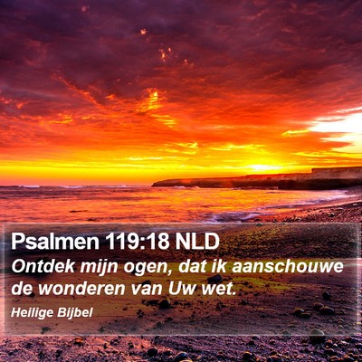 Psalmen 119:18 NLD Bible Verse Image