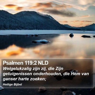 Psalmen 119:2 NLD Bible Verse Image