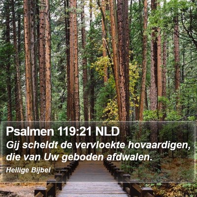 Psalmen 119:21 NLD Bible Verse Image