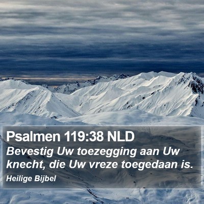 Psalmen 119:38 NLD Bible Verse Image