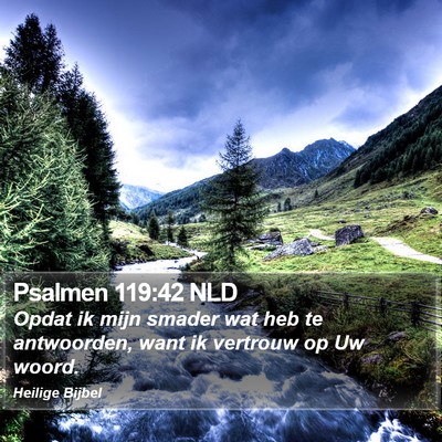 Psalmen 119:42 NLD Bible Verse Image