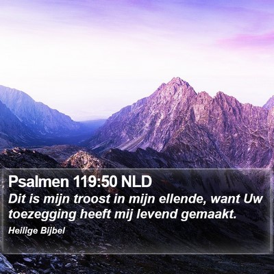 Psalmen 119:50 NLD Bible Verse Image