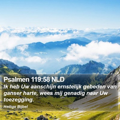 Psalmen 119:58 NLD Bible Verse Image