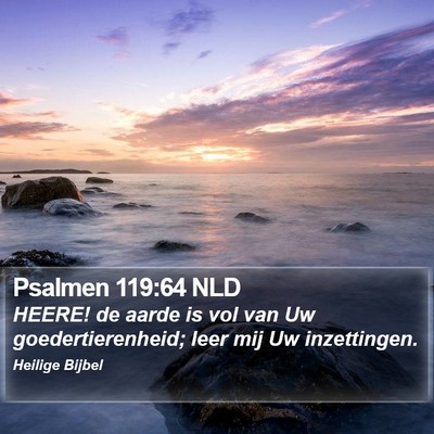Psalmen 119:64 NLD Bible Verse Image