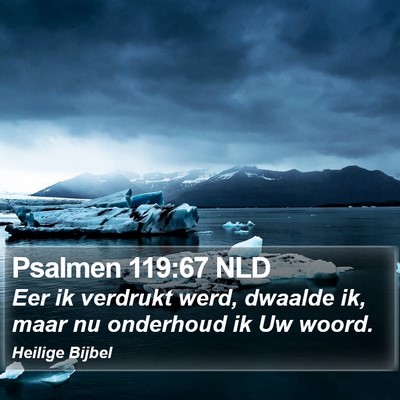 Psalmen 119:67 NLD Bible Verse Image