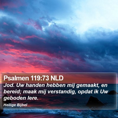 Psalmen 119:73 NLD Bible Verse Image