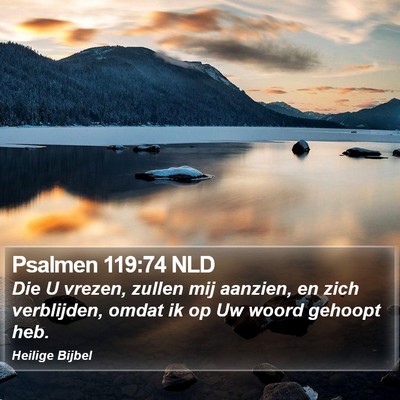 Psalmen 119:74 NLD Bible Verse Image