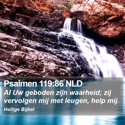 Psalmen 119:86 NLD Bible Verse Image