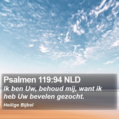 Psalmen 119:94 NLD Bible Verse Image