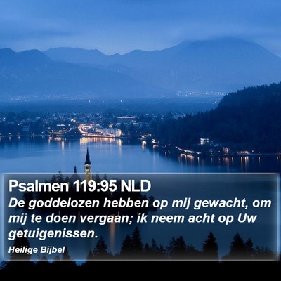 Psalmen 119:95 NLD Bible Verse Image