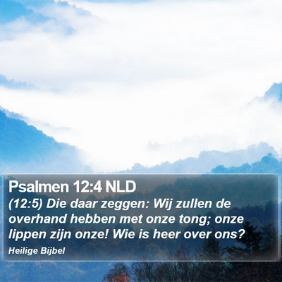 Psalmen 12:4 NLD Bible Verse Image