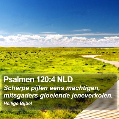 Psalmen 120:4 NLD Bible Verse Image