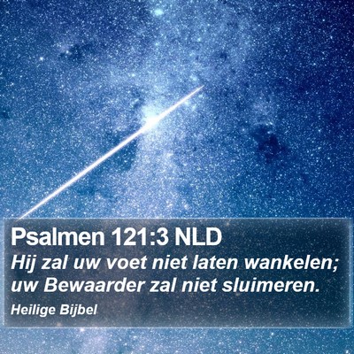Psalmen 121:3 NLD Bible Verse Image
