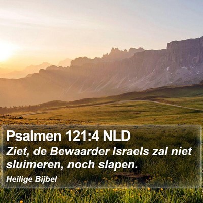 Psalmen 121:4 NLD Bible Verse Image