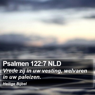 Psalmen 122:7 NLD Bible Verse Image