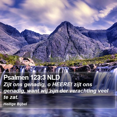 Psalmen 123:3 NLD Bible Verse Image