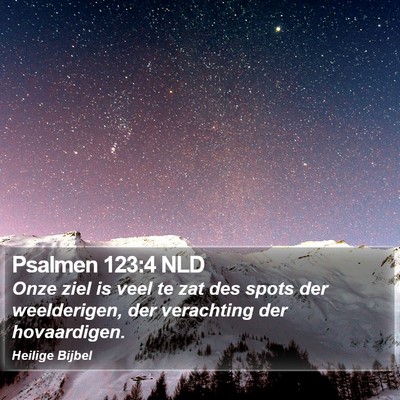 Psalmen 123:4 NLD Bible Verse Image