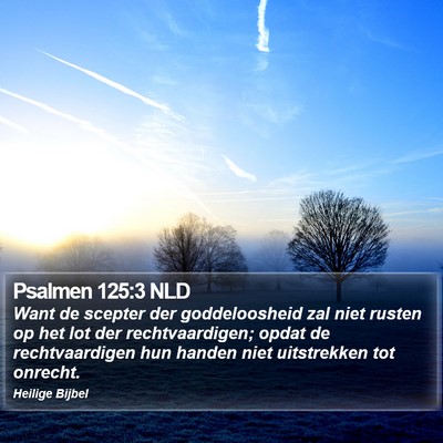 Psalmen 125:3 NLD Bible Verse Image