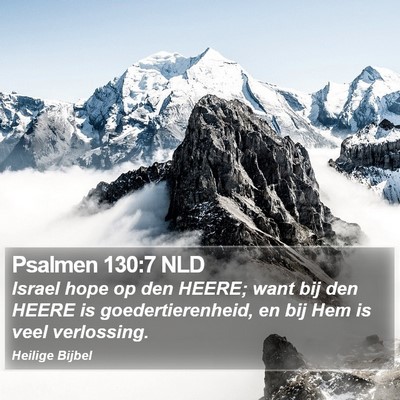 Psalmen 130:7 NLD Bible Verse Image