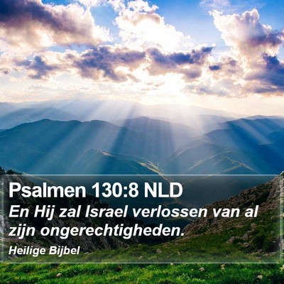 Psalmen 130:8 NLD Bible Verse Image