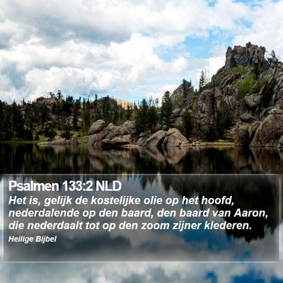 Psalmen 133:2 NLD Bible Verse Image